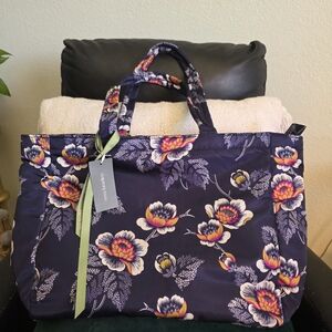 Vera Bradley Navy Floral Tote